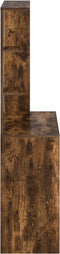 vidaXL - Kaptafel - Gerookt - Eiken - 78,5x37x154,5 - cm - Gefabriceerd - Hout