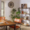 Wandklok mechanisme look zwart en hout ˜ 57cm