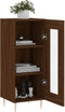 vidaXL - Dressoir - 34,5x34x90 - cm - bewerkt - hout - bruin - eikenkleur