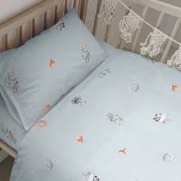 Happy Friday Duvet cover set 2 pieces Nut 115x145 cm (Cot bed) Multicolor