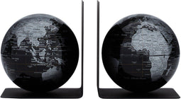 Boekensteun Troika met magnetische globes 13cm set à 2 stuks zwart