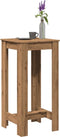 vidaXL - Bartafel - 51x50x103,5 - cm - bewerkt - hout - artisanaal - eikenkleurig