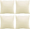 vidaXL - Sierkussens - 4 - st - 40x40 - cm - stof - crèmekleurig
