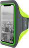 Mobiparts Comfort Fit Sport Armband - Apple iPhone XR - Ademend materiaal en sleutelvak - Neon Groen