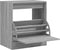 Schoenenkast 60x42x69 cm bewerkt hout grijs sonoma eikenkleurig