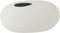 J-Line vaas Ovaal - keramiek - wit - large - Ø 15 cm