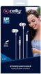 Celly UP500 - In Ear Oordopjes - 3,5 mm audiojack met afstandsbediening - Wit