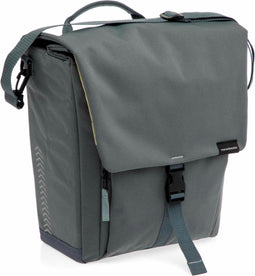 New Looxs Tulum Single - Enkele Fietstas - 100% Gerecycled Polyester - Geschikt voor Elektrische Fietsen - 16 liter - Grey-Green
