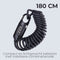 BBB Cycling CoilSafe BBL-56 - Kabelslot 180 cm - Lichtgewicht Cijferslot voor Fiets Helm Bagage - Zwart
