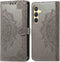 iMoshion Hoesje Geschikt voor Samsung Galaxy S24 Plus Hoesje Met Pasjeshouder - iMoshion Mandala Bookcase - Grijs