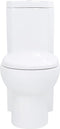 vidaXL - Toilet - hoekmodel - keramisch - wit