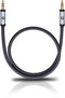 Oehlbach i-Connect J-35 - Audiokabel 3,5 mm jack naar 3,5 mm jack - Vergulde stekkers - Zwart