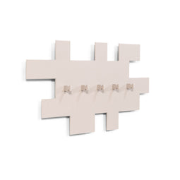 TETROMINO Kapstok - Modulaire wandkapstok - Speelse Tetris inspiratie - Silky Taupe