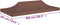 vidaXL Partytentdak - 270 g/m² - 6x3 m - bruin