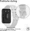 iMoshion Bandje Geschikt voor Huawei Watch Fit 2 - iMoshion Siliconen band gekleurde gesp - Wit