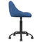 Kantoorstoel fluweel blauw