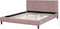 FITOU - Tweepersoonsbed - Roze - 180 x 200 cm - Fluweel