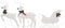 vidaXL - Kerstdecoratie - rendieren - en - slee - 60 - LED's - wit