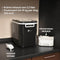 HomeTech HT023 - IJsblokjesmachine - 2 formaten ijsblokjes - 2.2 liter - Zwart