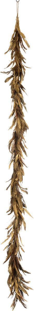 J-Line decoratie slinger Losse Veren - veren - goud
