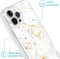 iMoshion Hoesje Geschikt voor iPhone 13 Pro Hoesje Siliconen - iMoshion Design hoesje - Wit / White Marble