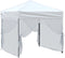 vidaXL - Partytent - inklapbaar - met - zijwanden - 2x2 - m - wit