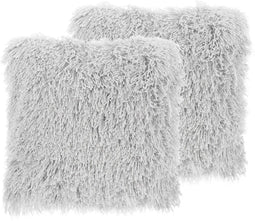 CIDE - Sierkussen set van 2 - Lichtgrijs - 45 x 45 cm - Polyester