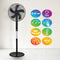 TZS First Austria 5553-4 - Staande Ventilator - 3 standen 135 cm - Zwart