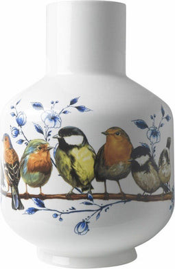 Hoge bolvaas Bosvogels - Keramiek - 35 cm