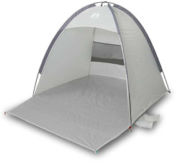 vidaXL - Strandtent - 3-persoons - waterdicht - grijs