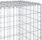 vidaXL - Schanskorf - 300x50x150 - cm - gegalvaniseerd - ijzer - zilverkleurig