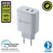 Muvit for Change HC-175 - Oplader - 20 W 45 W - Wit