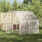 vidaXL - Plantenafdekking - met - zeilringen - 2x10 - m - polyethyleen
