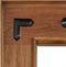 vidaXL - Spiegel - 50x50 - cm - massief - acaciahout