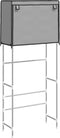 vidaXL - Opbergrek - voor - boven - wasmachine - 2-laags - 71x29,5x170,5 - cm - grijs