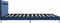 vidaXL - Bedframe - met - LED - stof - blauw - 160x200 - cm