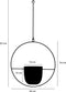 Mica Decorations Dexter - Hangpot - Industrieel design - Zwart - L34 x B14 x H65 cm