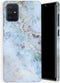 Selencia Hoesje Geschikt voor Samsung Galaxy A71 Hoesje - Selencia Maya Fashion Backcover - blauw
