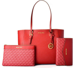 Handtas Dames Michael Kors CHARLOTTE Rood 34 x 27 x 11 cm