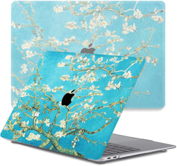 Lunso Geschikt voor MacBook Air 13 inch (2018-2019) cover hoes - case - Van Gogh amandelboom