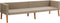 vidaXL - Tuinbank - 3-zits - met - kussens - poly - rattan - beige