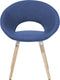Set van 2 eetkamerstoelen ROSLYN Marineblauw