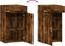 vidaXL - Dressoir - 50x42,5x93 - cm - bewerkt - hout - gerookt - eikenkleurig