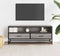 vidaXL - Tv-meubel - 100x34,5x40 - cm - bewerkt - hout - metaal - grijs - sonoma - eiken