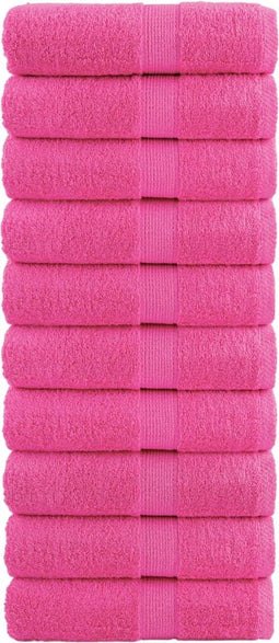 vidaXL - Gastendoekjes - SOLUND - 10 - st - 600 - g/m² - 30x30 - cm - roze
