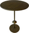 PTMD Tamira goudkleurige metalen simpel tafel rond op voet maat in cm: 35 x 35 x 50 - Goud