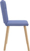 vidaXL - Eetkamerstoelen - 2 - st - stof - jeansblauw