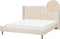 VILETTE - Tweepersoonsbed - Beige - 180 x 200 cm - Bouclé