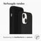 Accezz Liquid Silicone Backcover - MagSafe - Schokabsorberend - Zwart (iPhone 13 Mini)