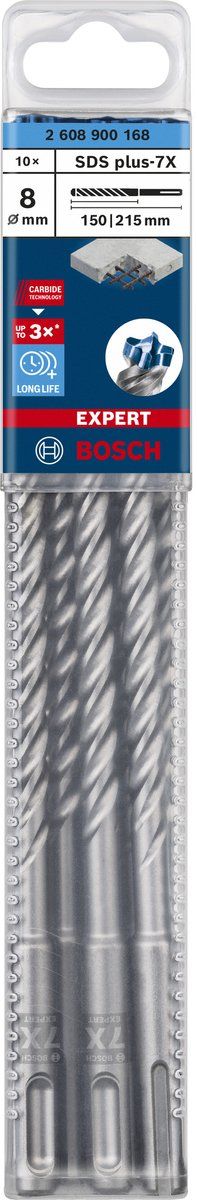 Bosch Expert SDS plus-7X - Hamerboor - 4 snijkanten - Langdurig gebruik